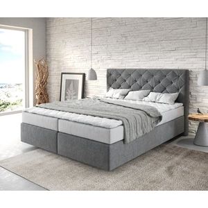 Boxspring postel Dream-Great 160x200 cm mikrovlákno antracitová obraz