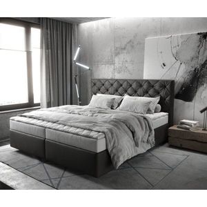 Boxspring postel Dream-Great 180x200 cm imitace kůže obraz