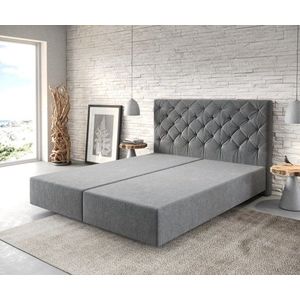 Boxspring postel Dream-Great 160x200 cm mikrovlákno antracitová obraz
