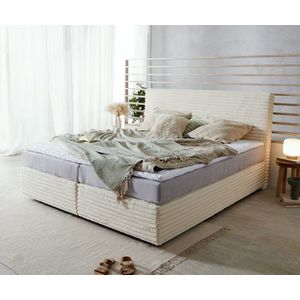 Boxspring postel Dream-Well 180x200 cm plyšový manšestr obraz