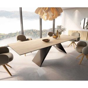 Jídelní stůl Edge 300x100 keramika Laminam® Sabbia podnož ve obraz