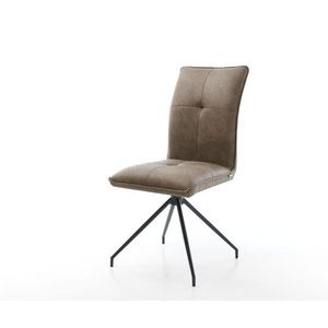Otočná židle Maddy-Flex taupe vintage křížová podnož zúžená obraz