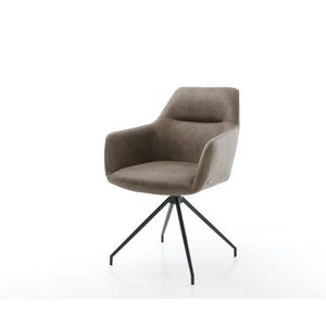 Otočná židle Pejo-Flex taupe vintage křížová podnož zúžená obraz