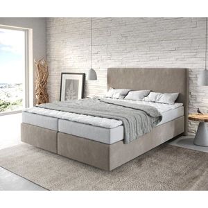 Boxspring postel Dream-Well 160x200 cm mikrovlákno béžová obraz
