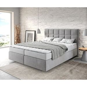 Boxspring postel Dream-Fine 160x200 cm mikrovlákno šedá obraz