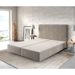 Boxspring postel Dream-Well 160x200 cm mikrovlákno béžová obraz