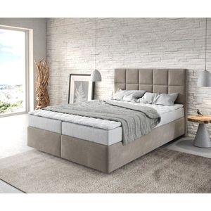 Boxspring postel Dream-Fine 140x200 cm mikrovlákno béžová obraz
