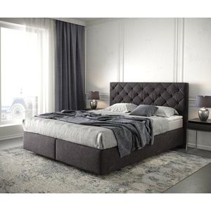 Boxspring postel Dream-Great 160x200 cm mikrovlákno černá obraz
