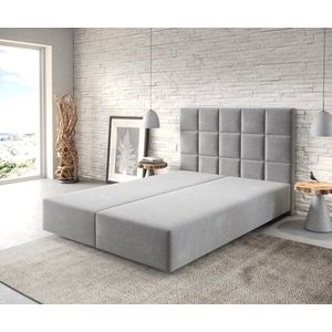Boxspring postel Dream-Fine 140x200 cm mikrovlákno šedá obraz