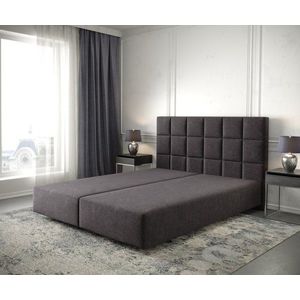 Boxspring postel Dream-Fine 160x200 cm mikrovlákno černá obraz