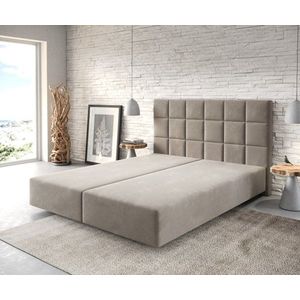 Boxspring postel Dream-Fine 160x200 cm mikrovlákno béžová obraz