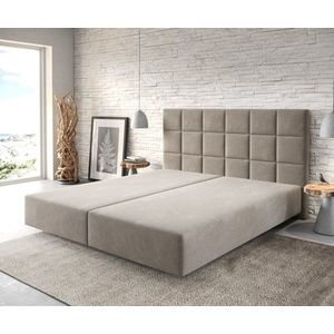 Boxspring postel Dream-Fine 180x200 cm mikrovlákno béžová obraz