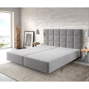 Boxspring postel Dream-Fine 180x200 cm mikrovlákno šedá obraz