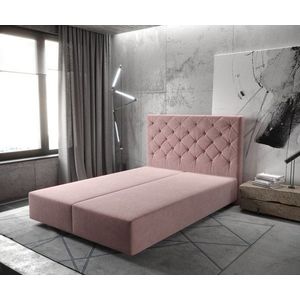 Boxspring postel Dream-Great 140x200 cm mikrovlákno růže obraz