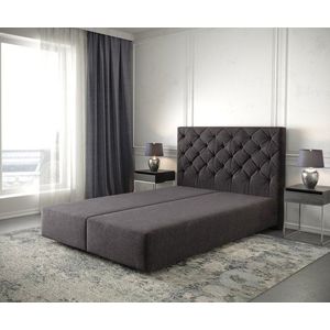 Boxspring postel Dream-Great 160x200 cm mikrovlákno černá obraz