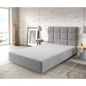 Boxspring postel Dream-Fine mikrovlákno šedá 120x200 cm obraz