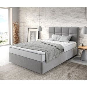 Boxspring postel Dream-Fine 120x200 cm mikrovlákno šedá obraz