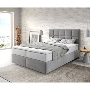 Boxspring postel Dream-Fine 140x200 cm mikrovlákno šedá obraz