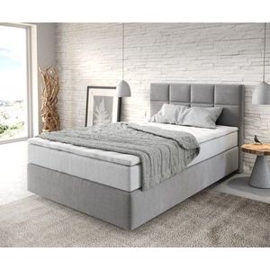 Boxspring postel Dream-Fine 120x200 cm mikrovlákno šedá obraz