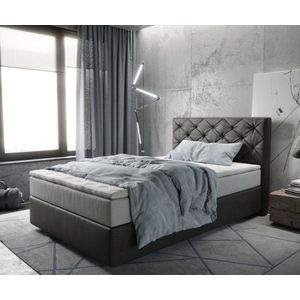 Boxspring postel Dream-Great 120x200 cm mikrovlákno antracitová obraz