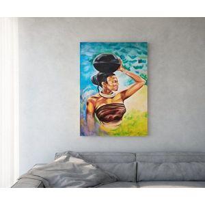 Obraz Afrika 100x140 cm vícebarevná akryl na plátně obraz