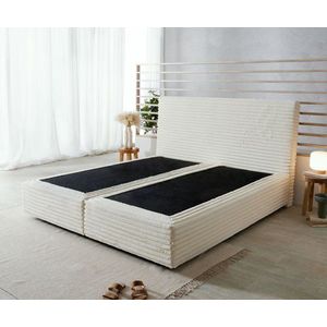 Boxspring postel Dream-Well 180x200 cm plyšový manšestr obraz