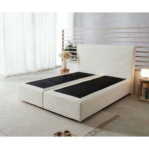 Boxspring postel Dream-Well 160x200 cm plyšový manšestr obraz