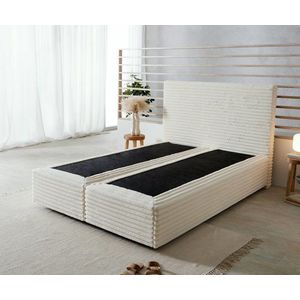 Boxspring postel Dream-Well 140x200 cm plyšový manšestr obraz