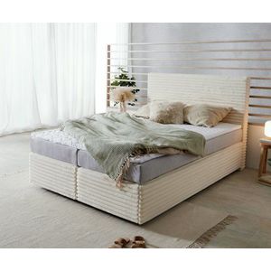 Boxspring postel Dream-Well 140x200 cm plyšový manšestr obraz