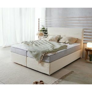 Boxspring postel Dream-Well 160x200 cm plyšový manšestr obraz