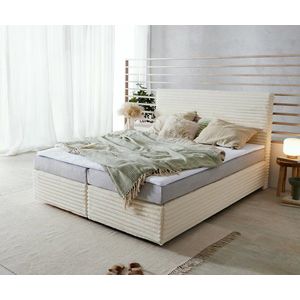 Boxspring postel Dream-Well 160x200 cm plyšový manšestr obraz