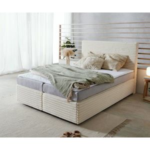 Boxspring postel Dream-Well 140x200 cm plyšový manšestr obraz