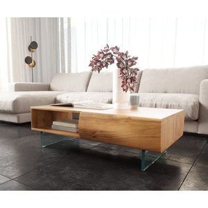 Konferenční stolek Nová 115x60x38 cm přírodní akácie 2 zásuvky obraz