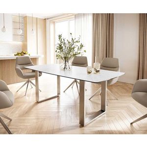 Jídelní stůl Edge 200x100 cm keramika zaoblená Laminam® obraz