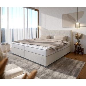 Boxspring postel Dream-Well 200x200 cm bouclé s matrací obraz