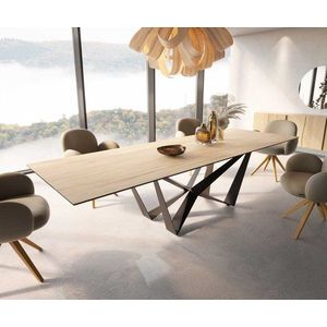 Jídelní stůl Edge 300x100 keramika Laminam® Sabbia křížová obraz
