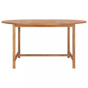 Zahradní stůl 150 x 76 cm masivní teakové dřevo obraz