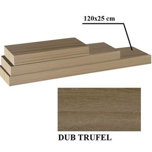 Nástěnná polička GANA 120x25 Dub obraz