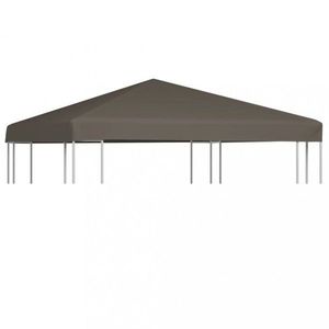 Střecha na altán 310 g / m² 3 x 3 m Dekorhome Hnědá, Střecha na altán 310 g / m² 3 x 3 m Dekorhome Hnědá obraz