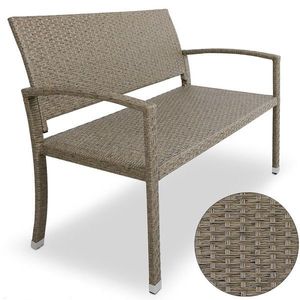 Zahradní lavice D6712 polyratan Dekorhome obraz
