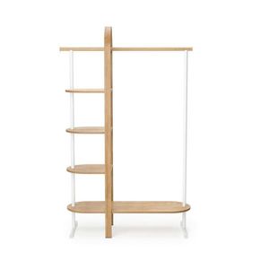 Umbra SKŘÍŇ NA ODĚV, přírodní barvy, bílá, jasan, eukalyptové dřevo, 106/167/39 cm obraz