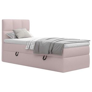 MID.YOU AMERICKÁ POSTEL, 90/200 cm, dřevo, textil, kompozitní dřevo, obraz