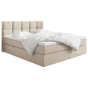 Livetastic AMERICKÁ POSTEL, 200/220 cm, dřevo, textil, kompozitní dřevo, krémová obraz