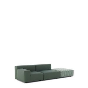 Designová zahradní pohovka Kartell Liberty s pufem OBI CHECK — styl & komfort na vaší terase Barva: zelená šalvěj obraz