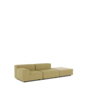 Designová zahradní pohovka Kartell Liberty s pufem OBI CHECK — styl & komfort na vaší terase Barva: žlutá obraz