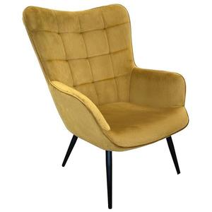 Křeslo Jet WX-2931-1T Yellow Velvet 20 obraz