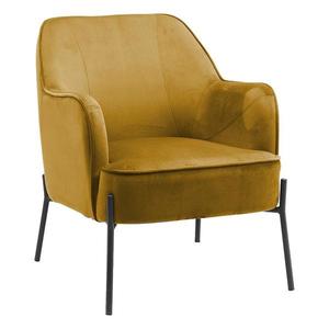 Křeslo Bob WX-2924 Yellow Velvet 20 obraz