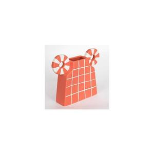 Eurolamp Keramická váza 30, 6x22, 5 cm oranžová obraz
