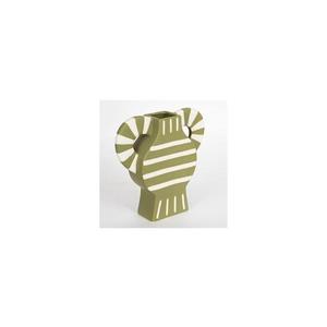 Eurolamp Keramická váza 32x30, 8 cm zelená obraz