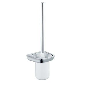 KLUDI Amba WC štětka nástěnná s držákem, bílá/chrom 5397405 obraz